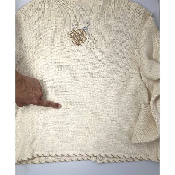 Vintage Designers Originals Studio Joy Ugly Sweater few stains Size L Pre-Owned - Picture 9 of 14
